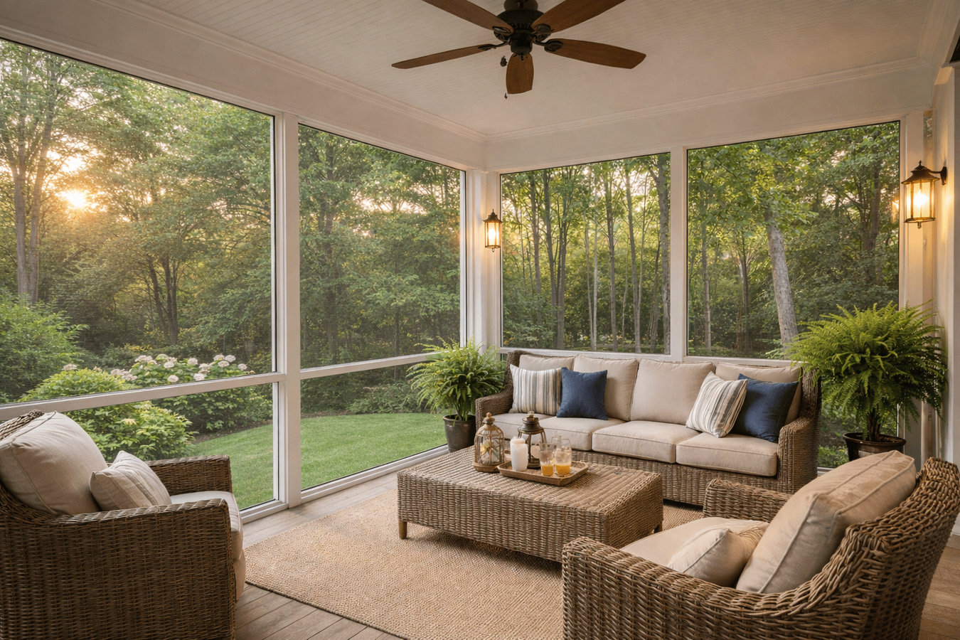 Screen room installation in Palm Coast, FL
